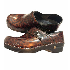 SANITA KOI LEOPARD SPOTTED CLOG SZ 37